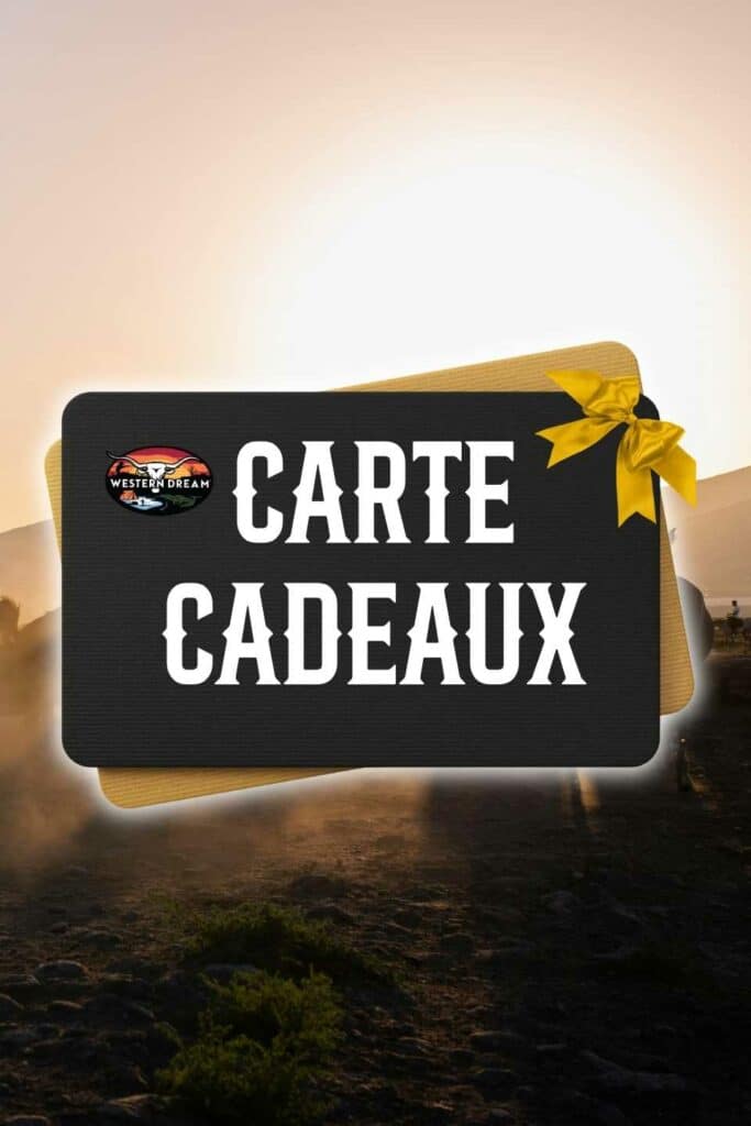 Carte cadeau WesternDream pour offrir des vêtements et accessoires western, chasse et outdoor